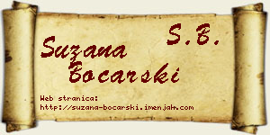 Suzana Bočarski vizit kartica